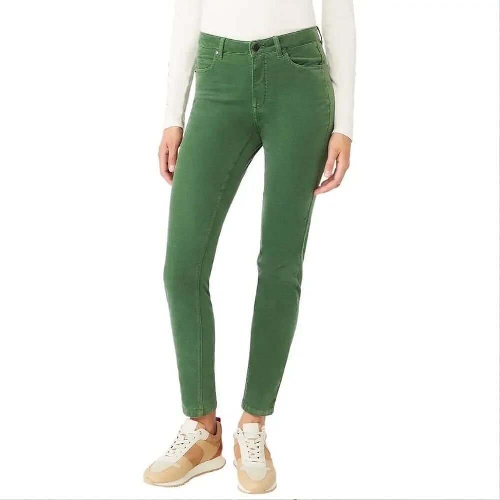 J. McLaughlin Green Stretch Velvet Jeans Size 8